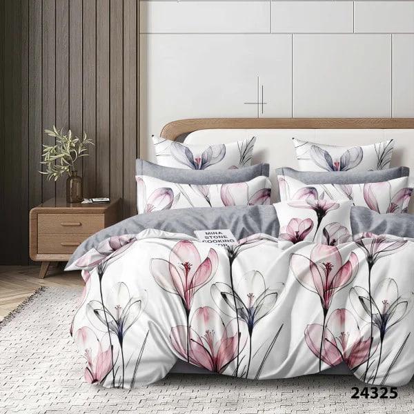 Комплект постельного белья Viluta 24325 с простыней на резинке 160х200х25 евро (1179)