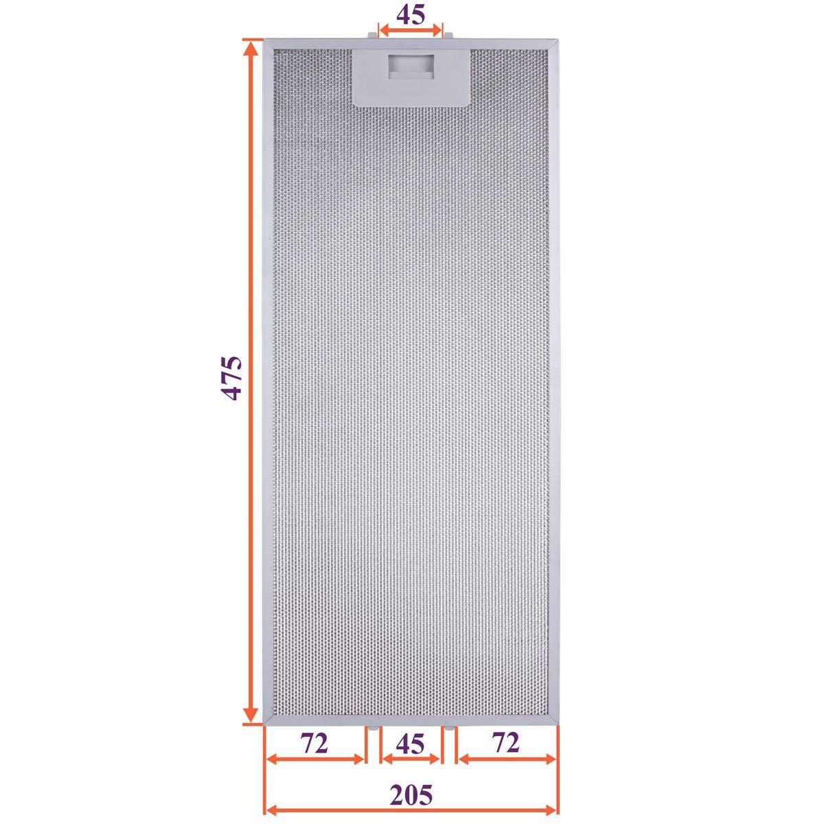 Фільтр жировий для витяжки металевий під клямки універсальний 205x475x8 мм (00000056129) - фото 2 Фільтр жировий для витяжки металевий під клямки універсальний 205x475x8 мм (00000056129) - фото 2