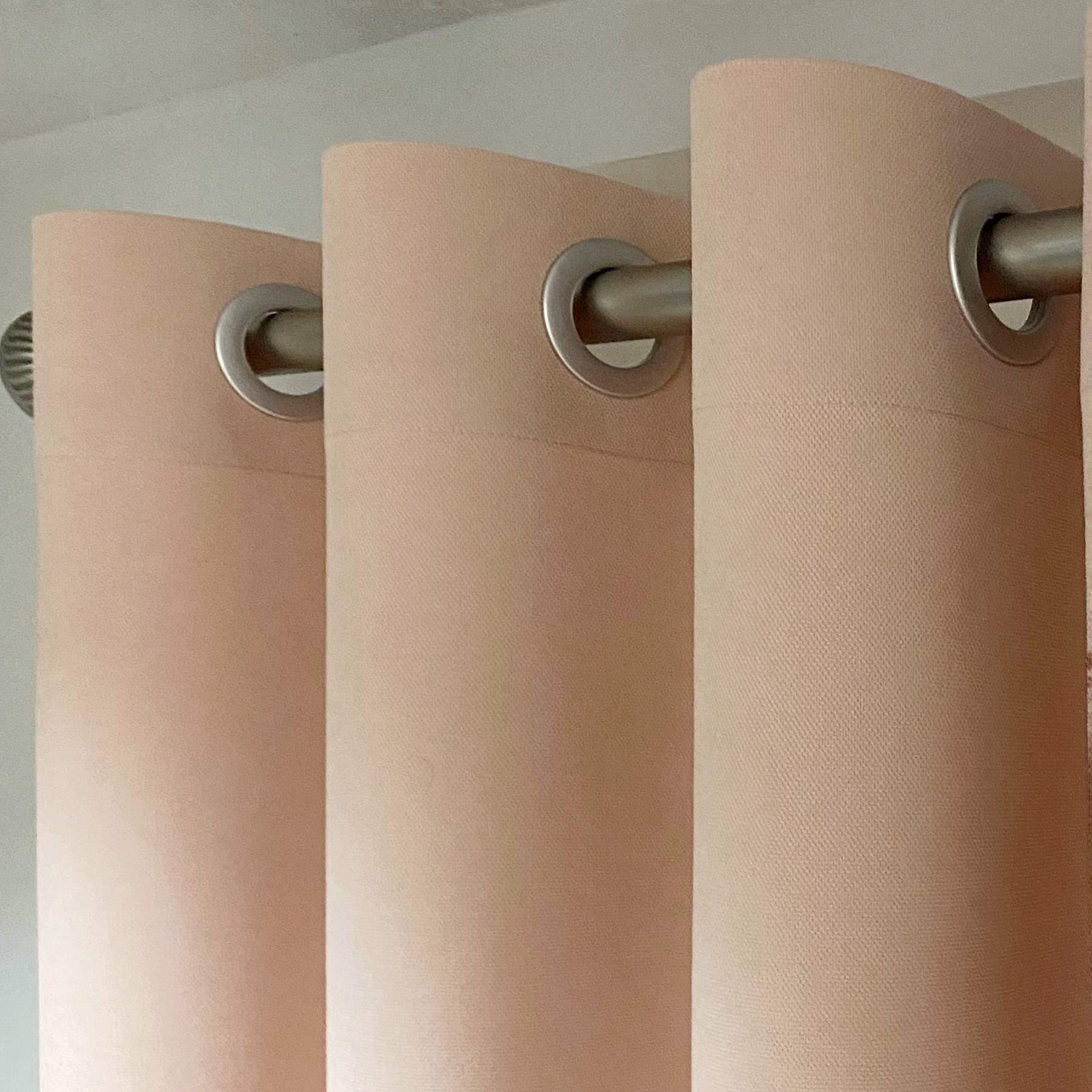 Штора на серых люверсах с подхватом микровелюр 140х250 см 1 шт. Розово-персиковый (5801528-MT11/140-GR) - фото 3 Штора на серых люверсах с подхватом микровелюр 140х250 см 1 шт. Розово-персиковый (5801528-MT11/140-GR) - фото 3