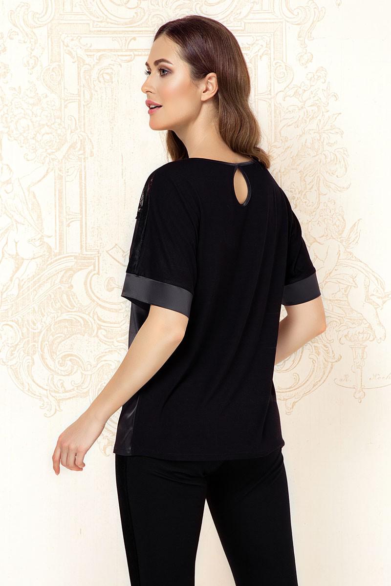 Блуза Anabel Arto р. 50/XXL Черный (64456) - фото 2 Блуза Anabel Arto р. 50/XXL Черный (64456) - фото 2