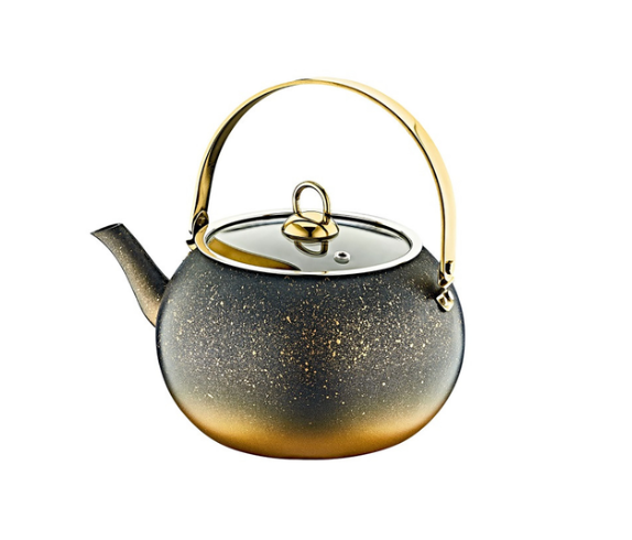 Чайник OMS с гранитным антипригарным покрытием без индукции на 1 л Gold (8212-S)