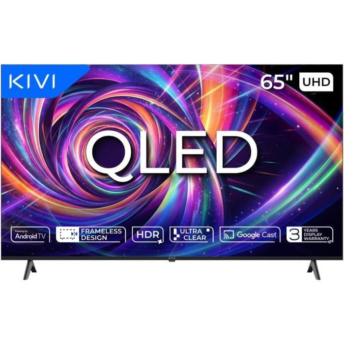 Телевизор Kivi 65U7000MB 65" QLED 4K UHD Android TV LAN Wi-Fi Black