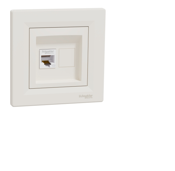 Розетка компьютерная rj45 5е asfora Schneider Asfora Слоновая кость (35254556)