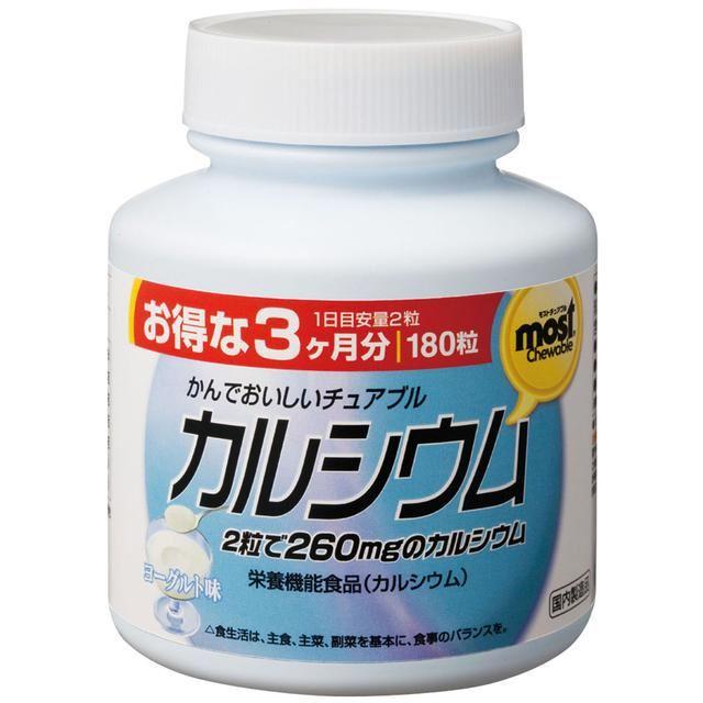 Кальций в жевательной форме Orihiro MOST Chewable Calcium 180 таблеток
