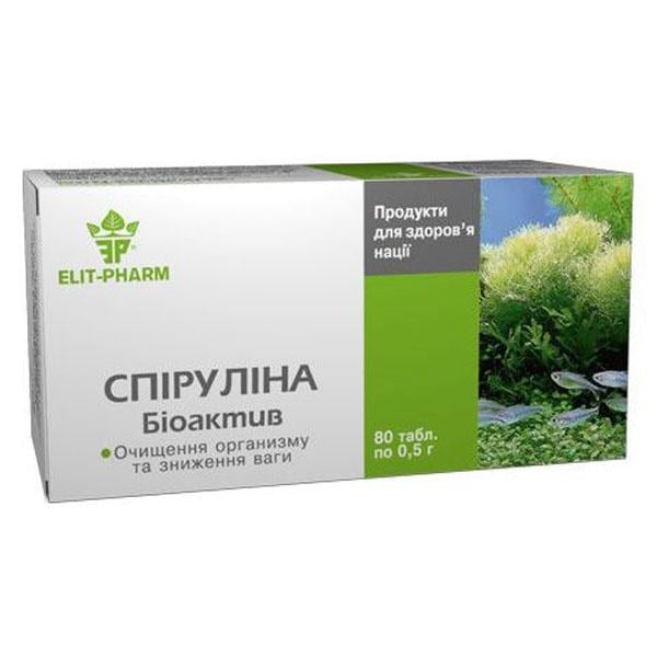 Спіруліна Elit-Pharm Біоактив 80 табл. (000025379)