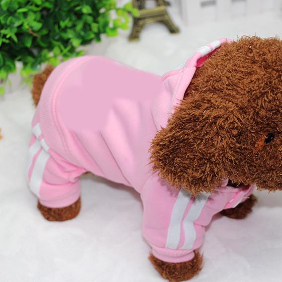 Костюм спортивный для собак Adidog на флисе и полиэстере XL Розовый (1C0274) - фото 2