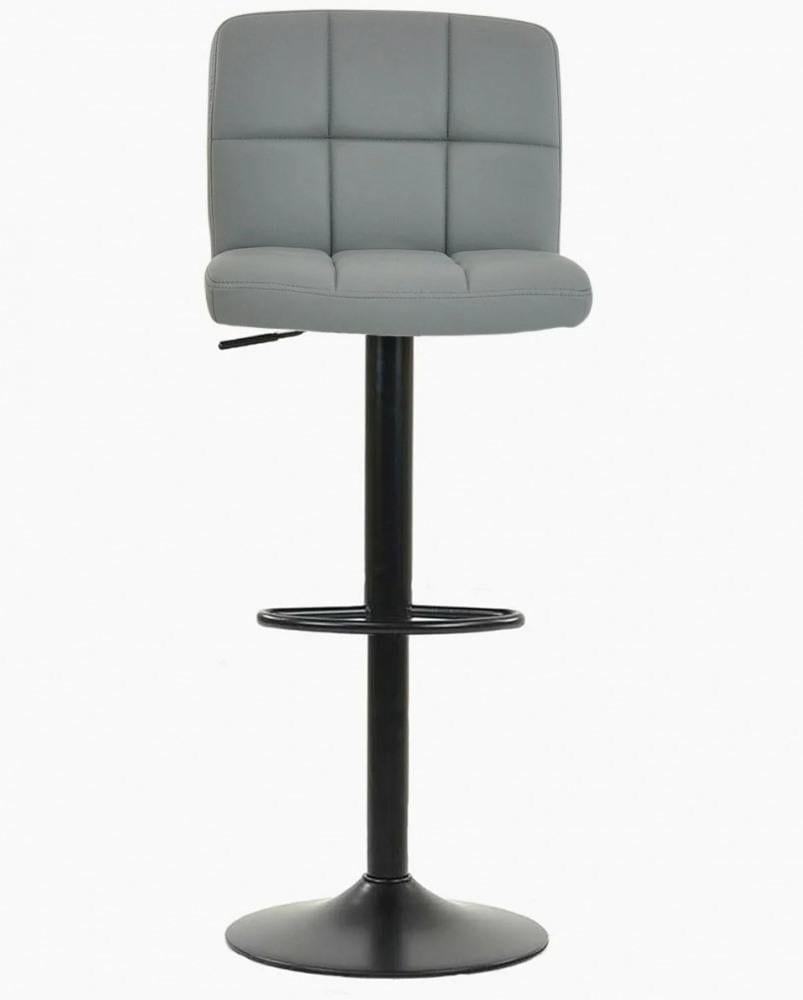 Стул барный со спинкой Bonro b-0106 Серый с черным - фото 3 Стул барный со спинкой Bonro b-0106 Серый с черным - фото 3