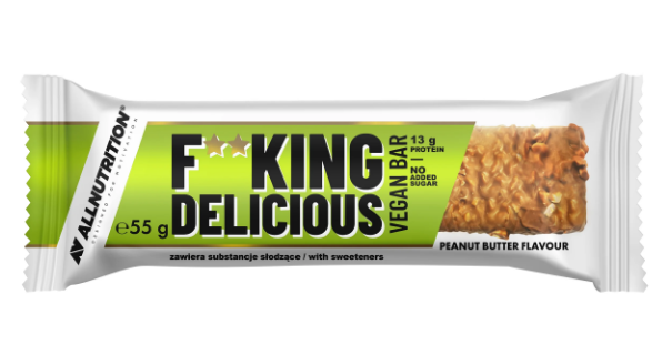 Батончики Fxxking delicious Vegan Bar Peanut Butter 15x55 г (11069653)
