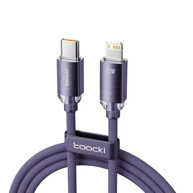 Кабель Toocki 20W/5A Type C-Lighting 1 м Фіолетовий (TQ-X31C1CL1PUR20)