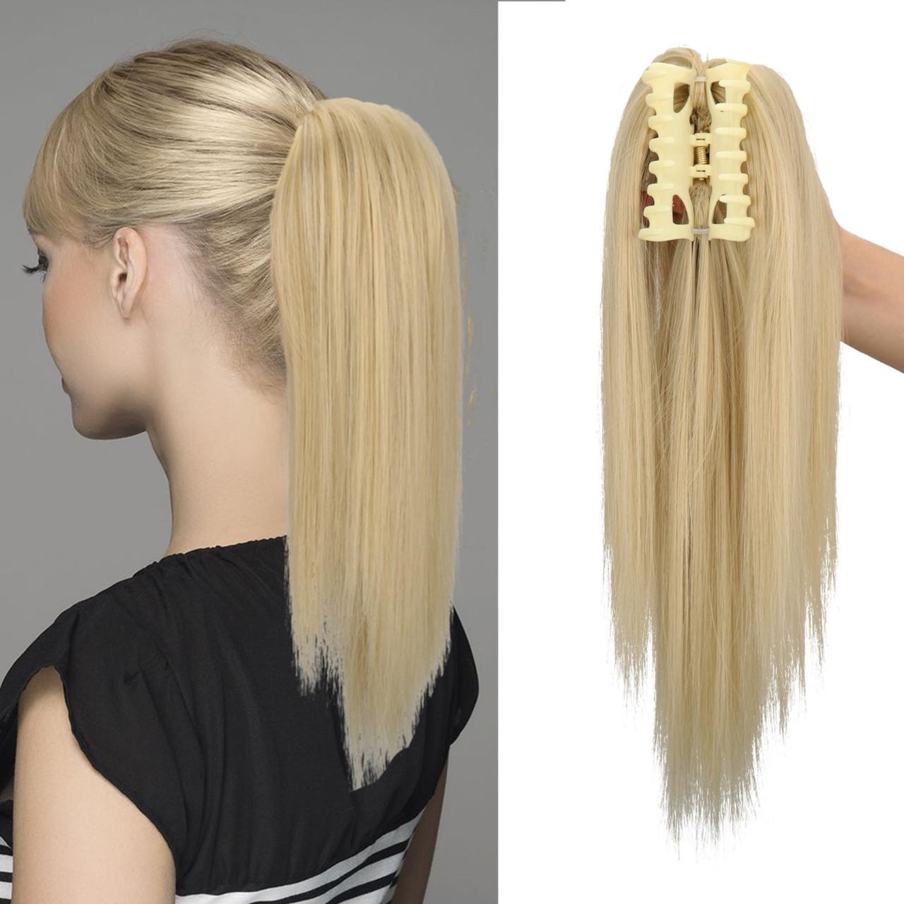 Хвост искусственный на крабике 40 см цвет 613 Светлый блонд (2798401105) - фото 2 Хвост искусственный на крабике 40 см цвет 613 Светлый блонд (2798401105) - фото 2