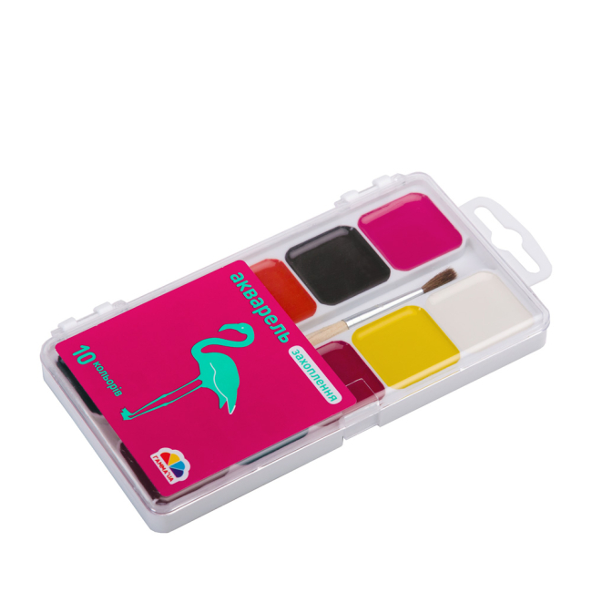 Акварельные краски Увлечения 10 цв. (200103 4820219211525)