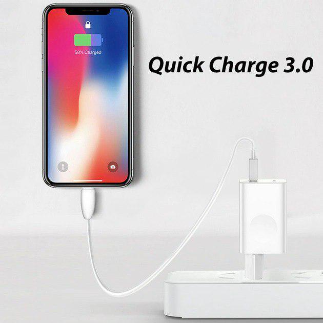Зарядное устройство Baseus QC3.0 24 W 3 A White (CCALL-BX02) - фото 9