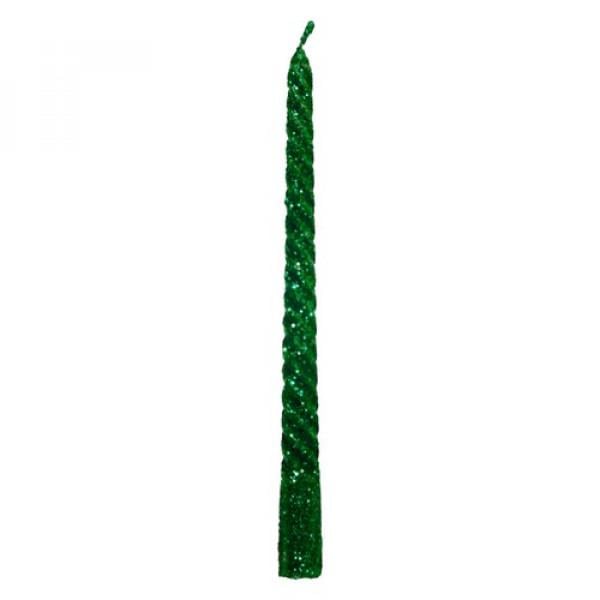 Свеча витая Seta 3 шт. Зеленый (12-59GR)