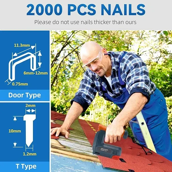 Електростеплер 2в1 з вбудованим акумулятором (17283) - фото 3 Електростеплер 2в1 з вбудованим акумулятором (17283) - фото 3