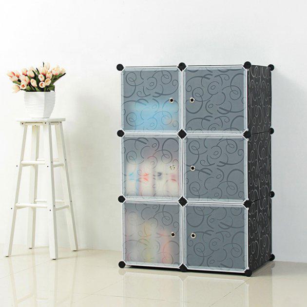 Шкаф органайзер Storage Cube Cabinet МР 26-31 пластиковый Черный (8247200) - фото 2