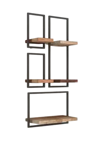 Полиця настінна EcoLoft IN-2514 в стилі лофт 60х25х115 см (26295989)