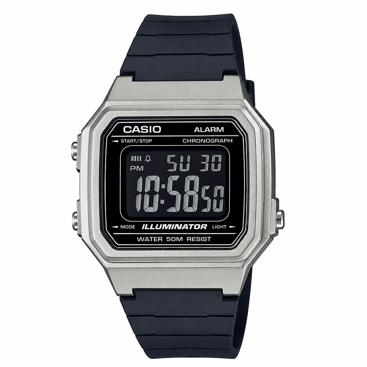 Часы электронные наручные Casio F-217HM-7B цифровые водостойкие LED подсветка