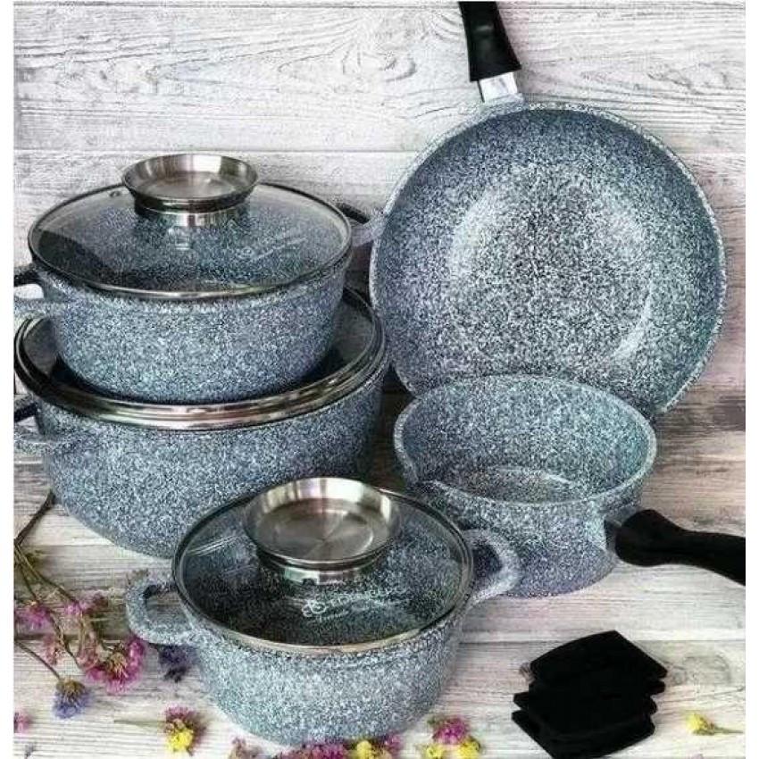 Набір кухонного посуду Edenberg EB-8110 алюміній 8 пр. (2185250410) - фото 5 Набір кухонного посуду Edenberg EB-8110 алюміній 8 пр. (2185250410) - фото 5