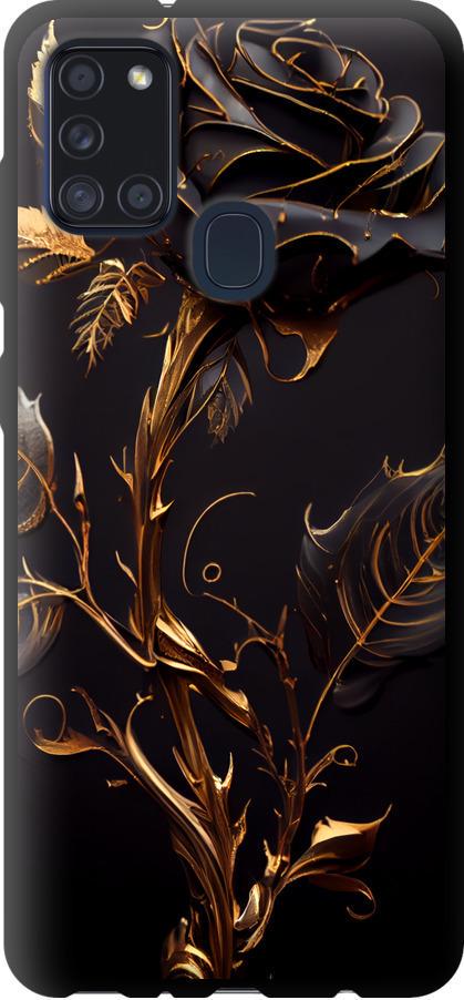 Чехол на Samsung Galaxy A21s A217F Роза 3 (5552b-1943-42517) Чехол на Samsung Galaxy A21s A217F Роза 3 (5552b-1943-42517)