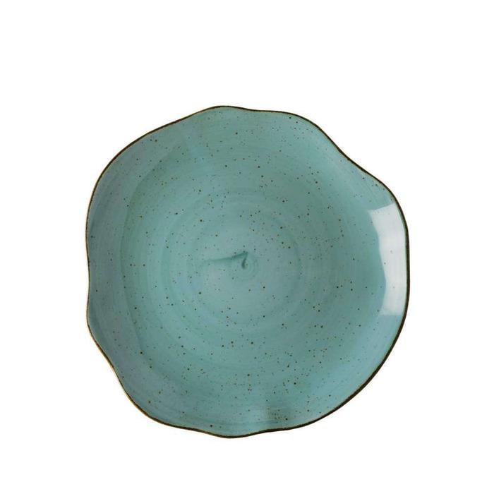 Тарілка мілка Lubiana Stone age decor 4636-6630L 25 см Бірюзовий (2651777)