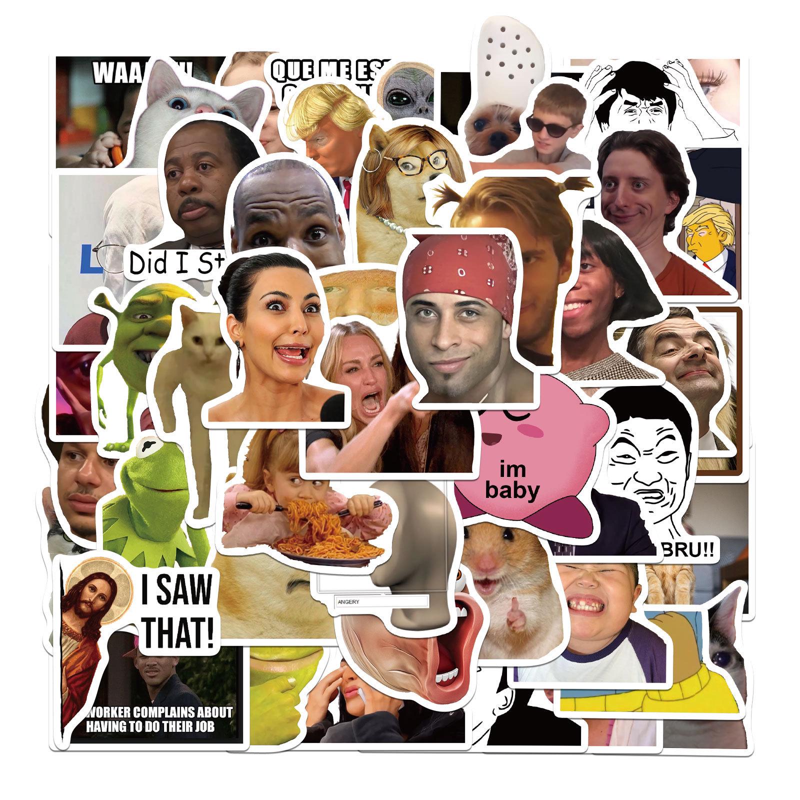 Набір наклейок Memes lol gag 50 шт.