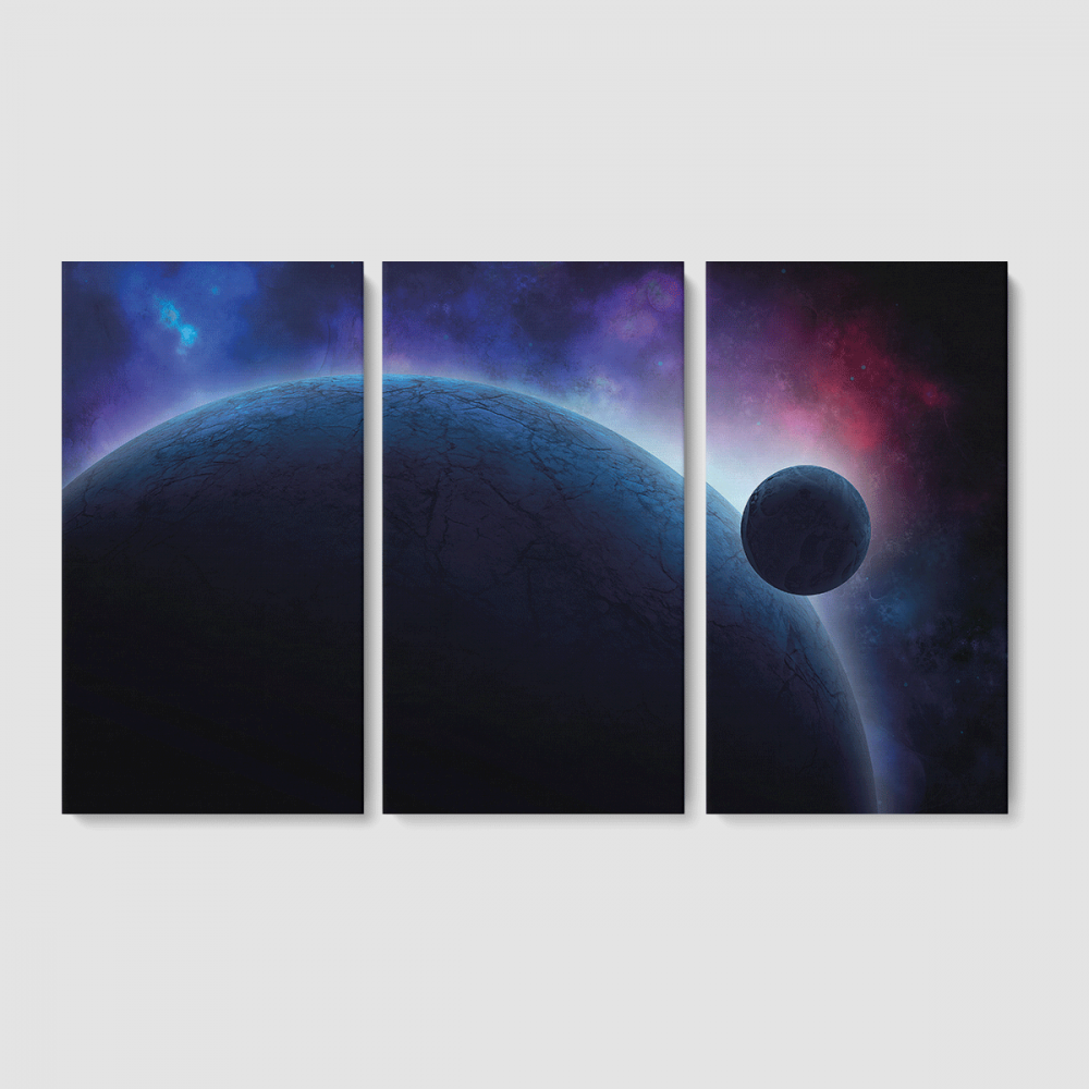 Картина модульная Malevich Store Universe из трех частей 126x80 см (MK311628)