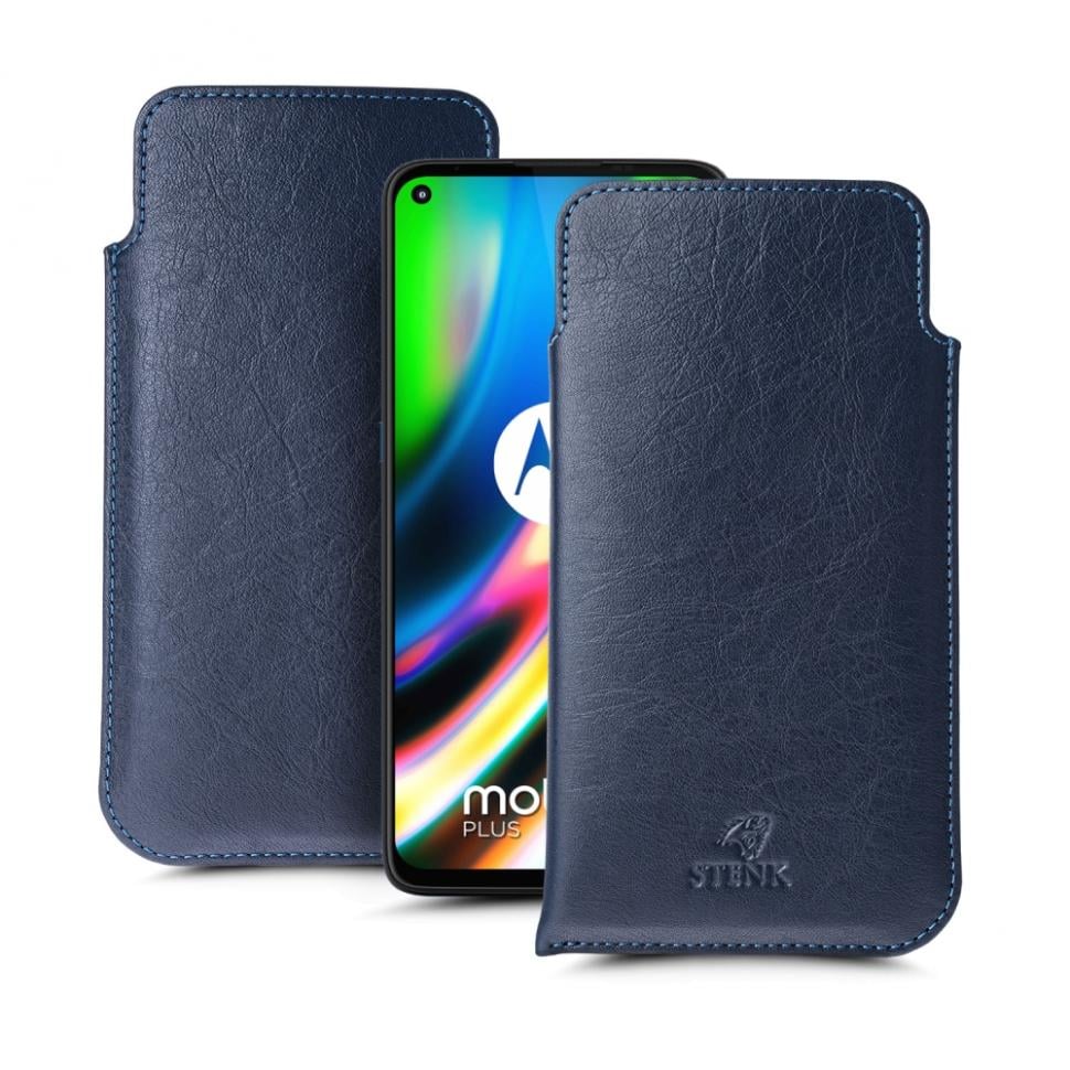Футляр Stenk Elegance для Motorola Moto G9 Plus Синий (69682)