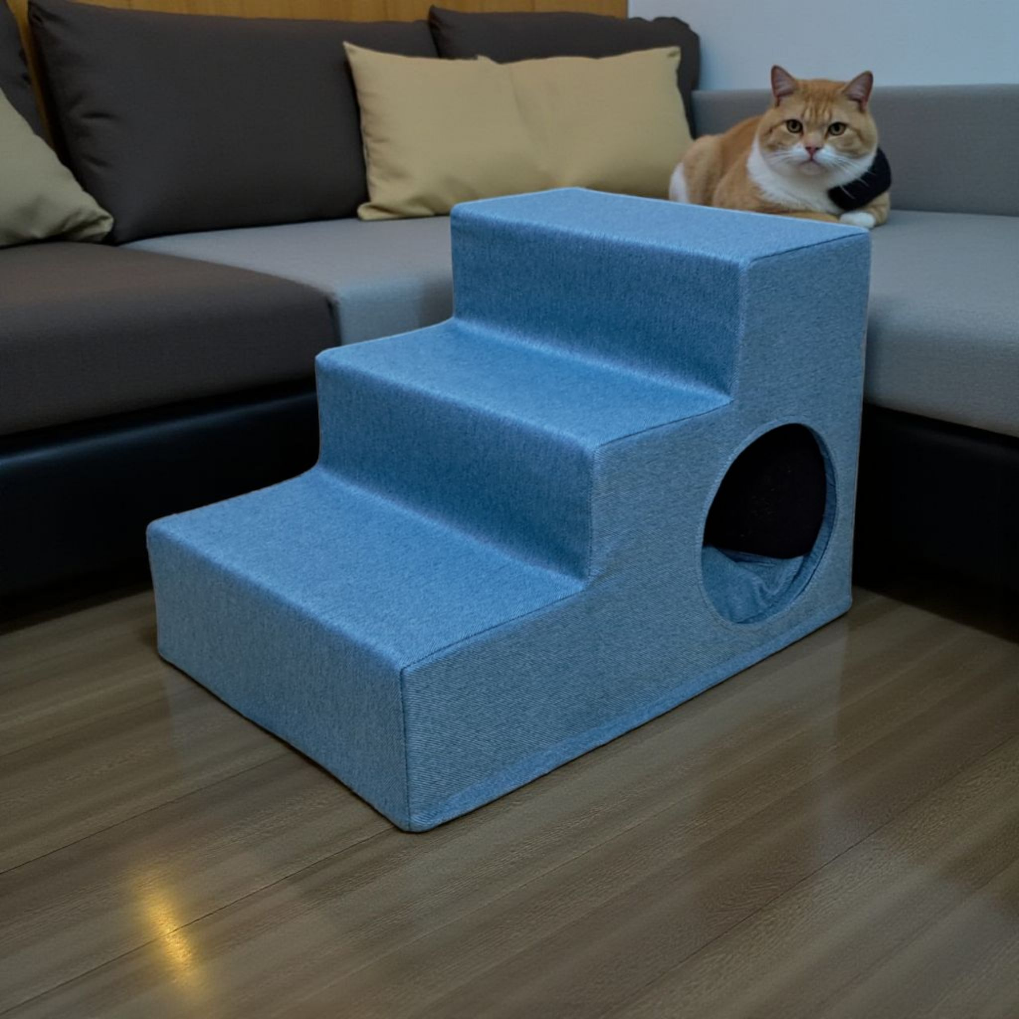 Ступень для собак 36х35х50 см Бирюзовый (31194981)