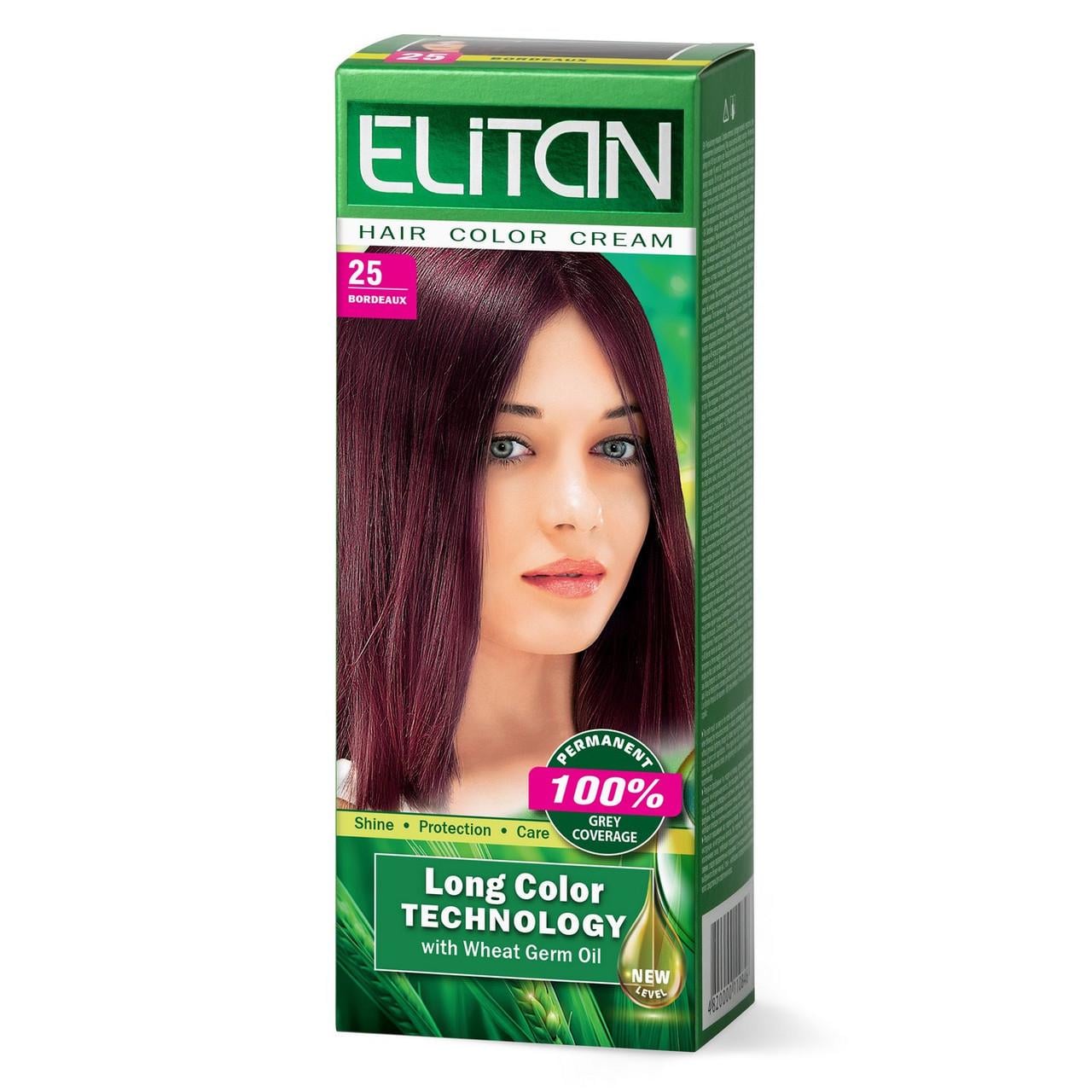 Крем-краска для волос стойкая ELITAN №25 Бордо (2199322766)