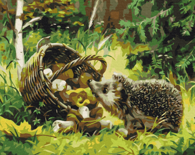 Картина по номерам BrushMe Ежик-счастливчик 40х50 см (BS52269)