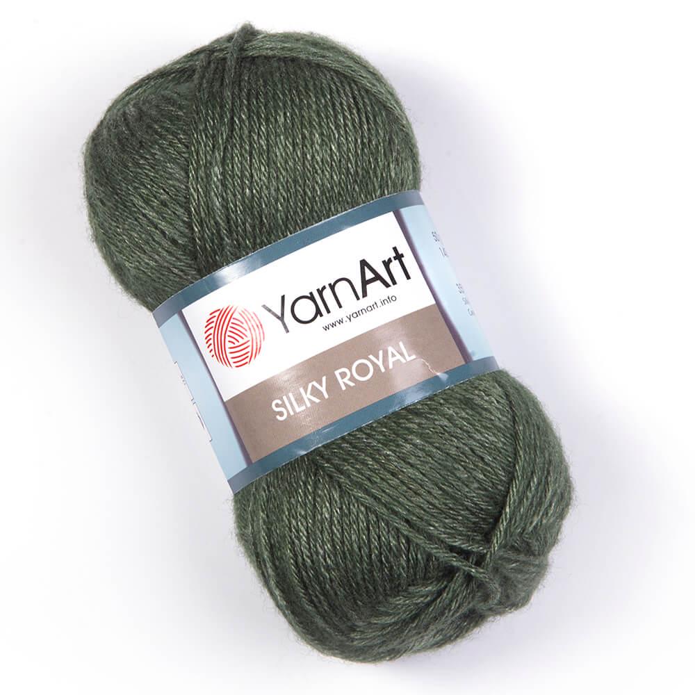 Пряжа YarnArt Silky Royal 446 Хаки (6180)