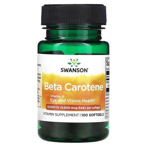 Витамин А Swanson Beta-Carotene 10 000 IU 100 капс. (SW009)