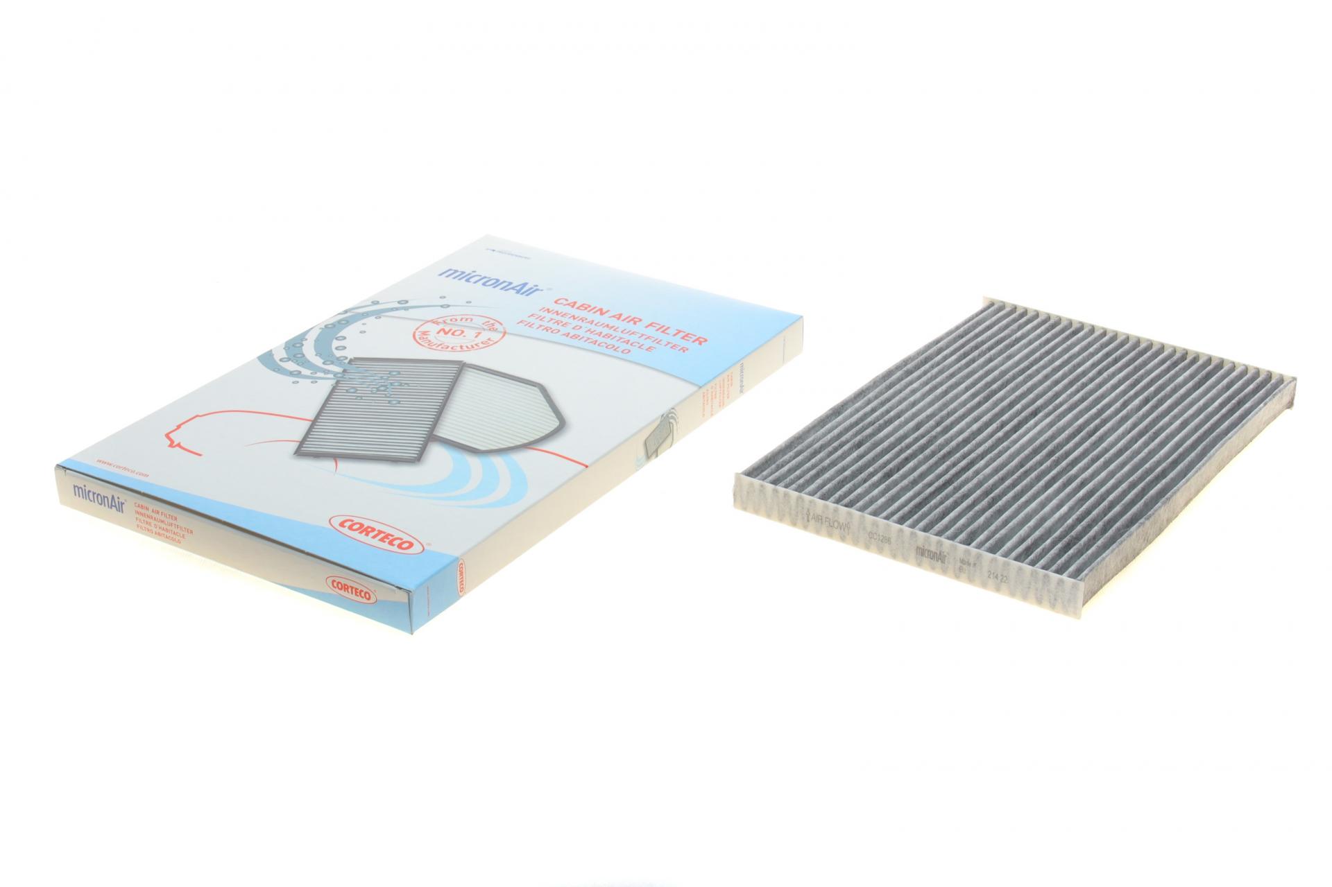 Фильтр салона CORTECO для Nissan Qashqai/X-Trail 07- угольный (80000875)