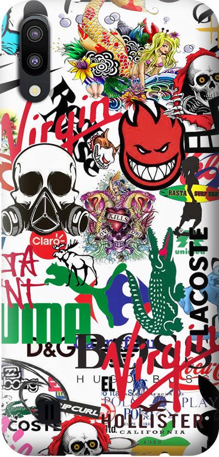 Чехол на Samsung Galaxy M10 Many different logos (4022u-1661-42517)