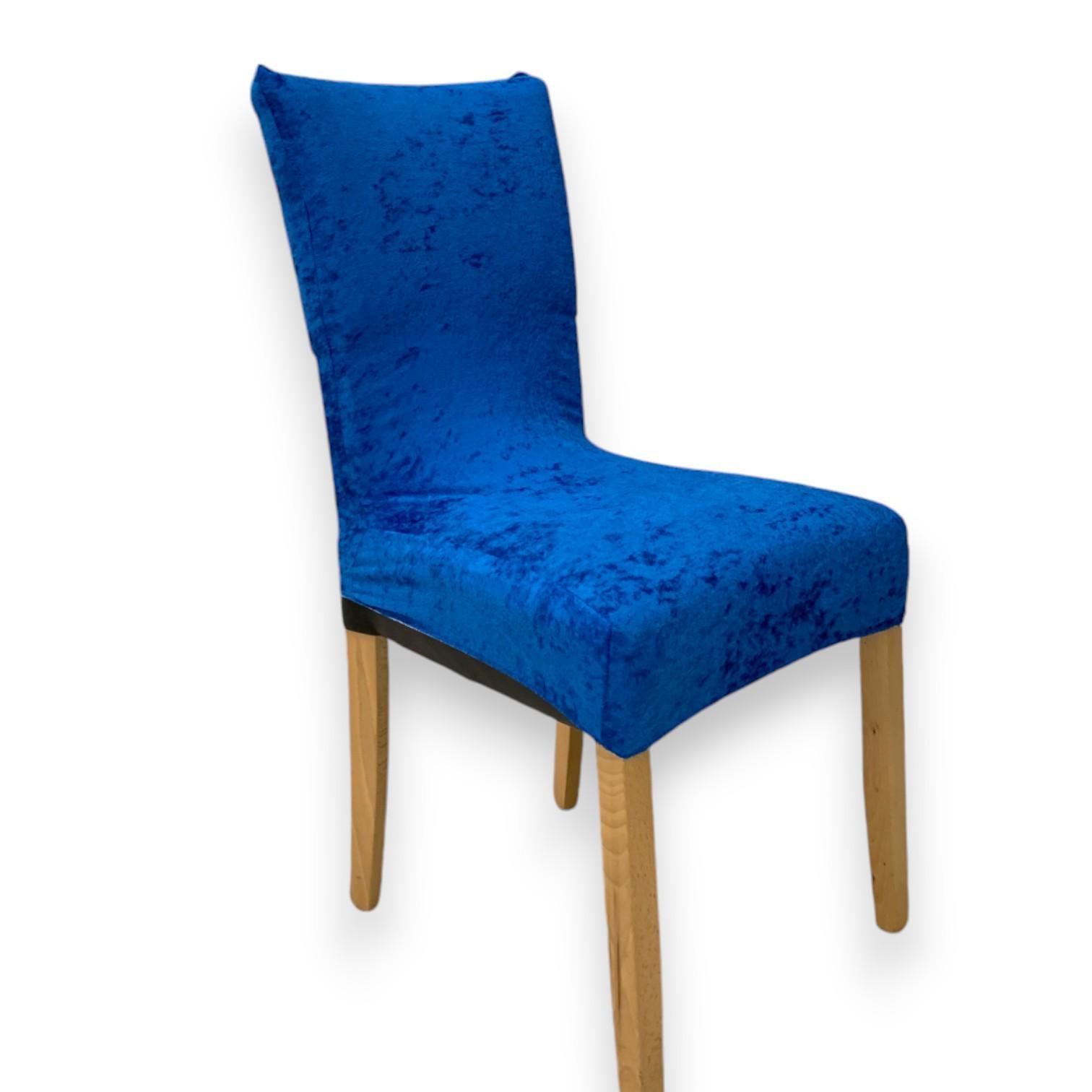 Чехол натяжной на стул GOSPO велюровый Электрик (2151544724) - фото 1