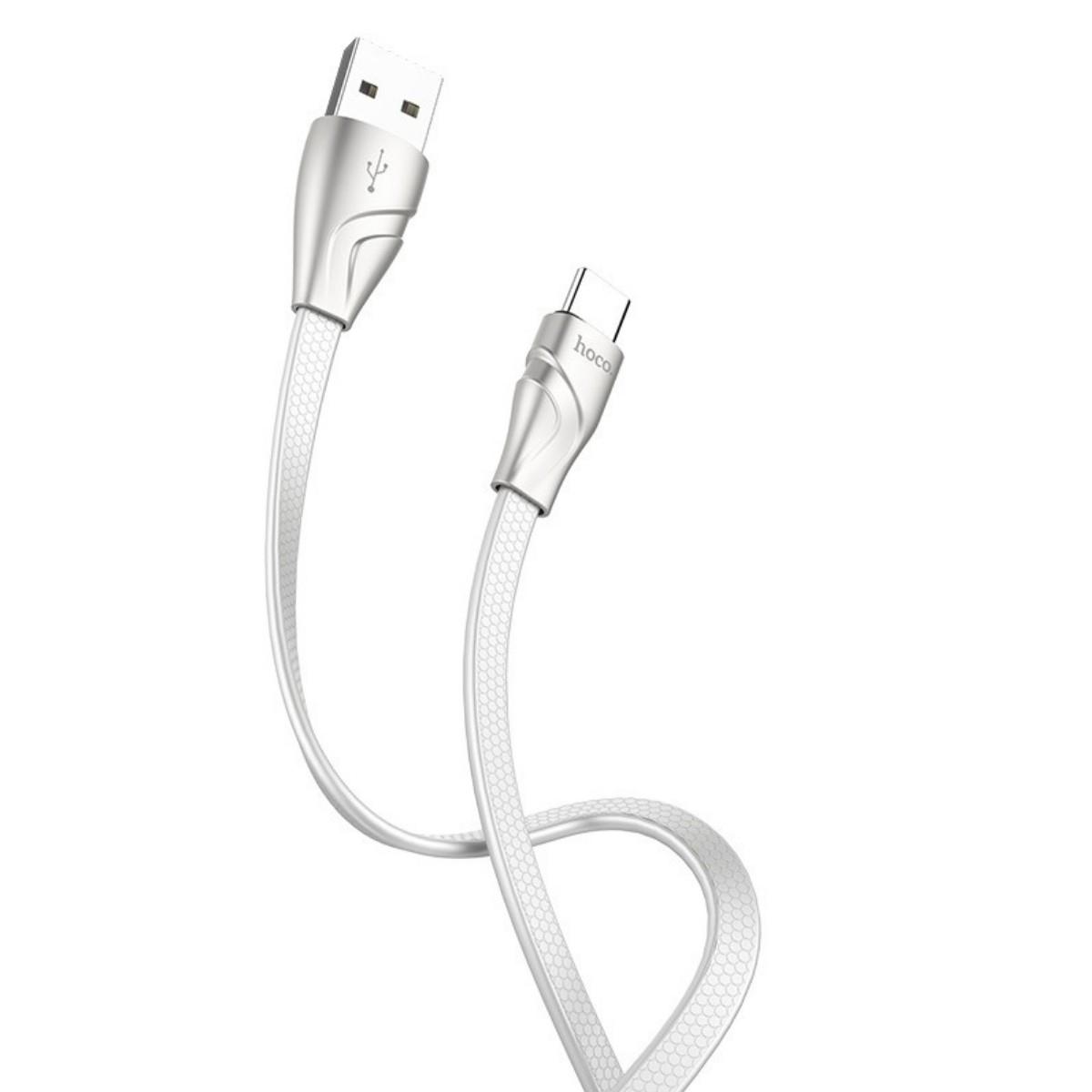 Кабель Hoco U57 Twisting for Type-C White