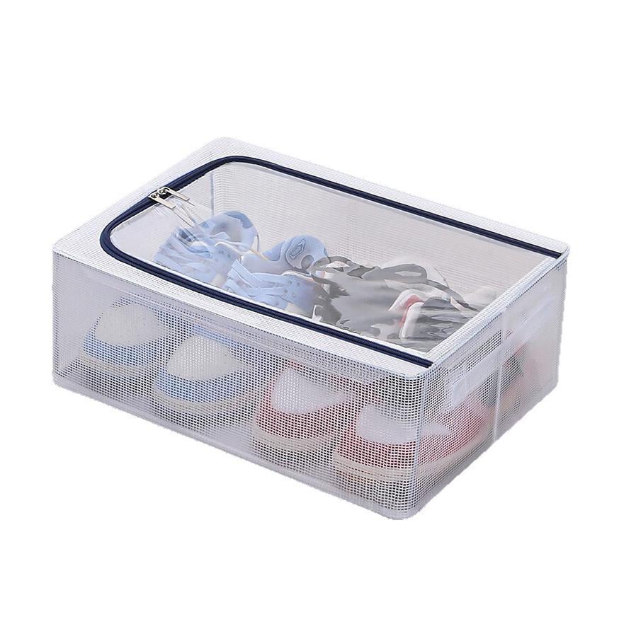 Органайзер-ящик для зберігання й перевезення взуття/речей/одягу/білизни 18 л Білий (PRSSUM-18L-1368)