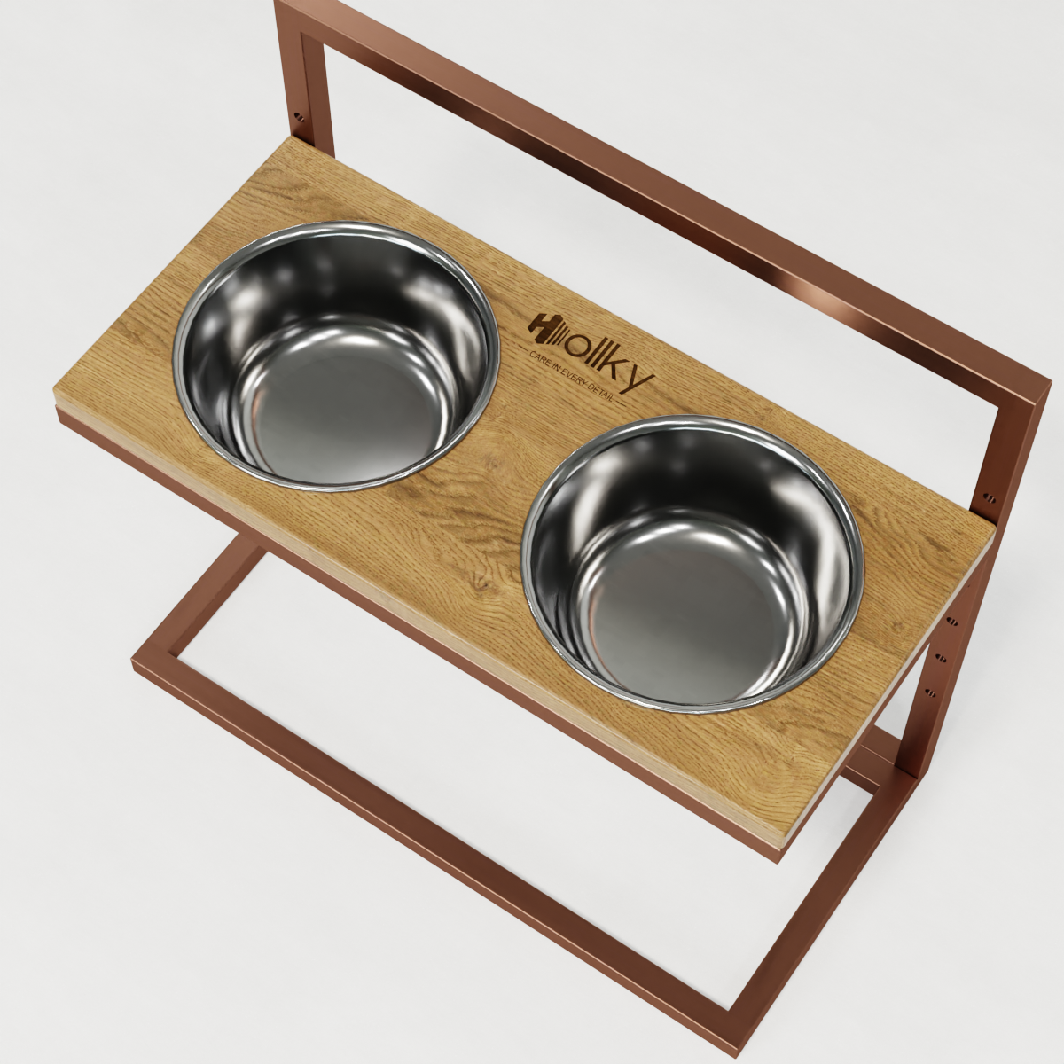 Миски на регульованій підставці для великих собак Hollky Flex L 2х1,8 л (FL-502850-GLNT) - фото 7 Миски на регульованій підставці для великих собак Hollky Flex L 2х1,8 л (FL-502850-GLNT) - фото 7