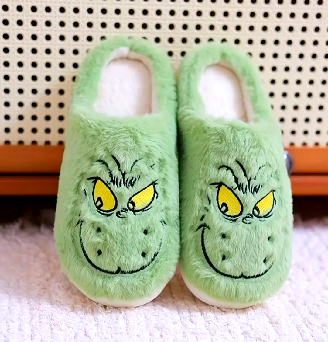 Домашние тапочки Гринч рождественские плюшевые р. 40 Зеленый (ГРч14) - фото 4 Домашние тапочки Гринч рождественские плюшевые р. 40 Зеленый (ГРч14) - фото 4