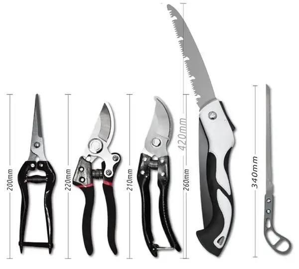 Набір інструментів Garden Set SK-5 5в1 універсальний садовий з ножицями секаторами та пилкою - фото 2 Набір інструментів Garden Set SK-5 5в1 універсальний садовий з ножицями секаторами та пилкою - фото 2