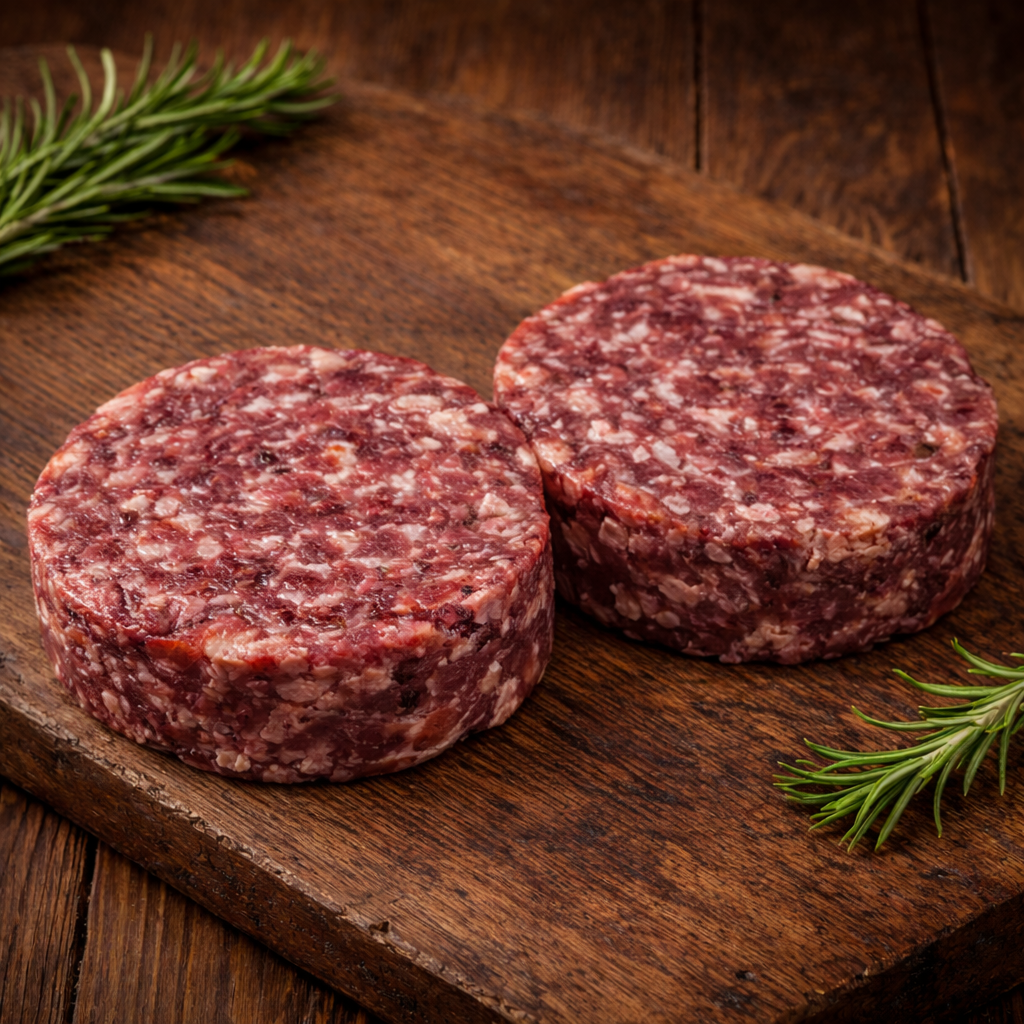 Біфштекси для бургерів Чугун з м'яса кабана рублені заморожені 150 г 2 шт. (33702514)