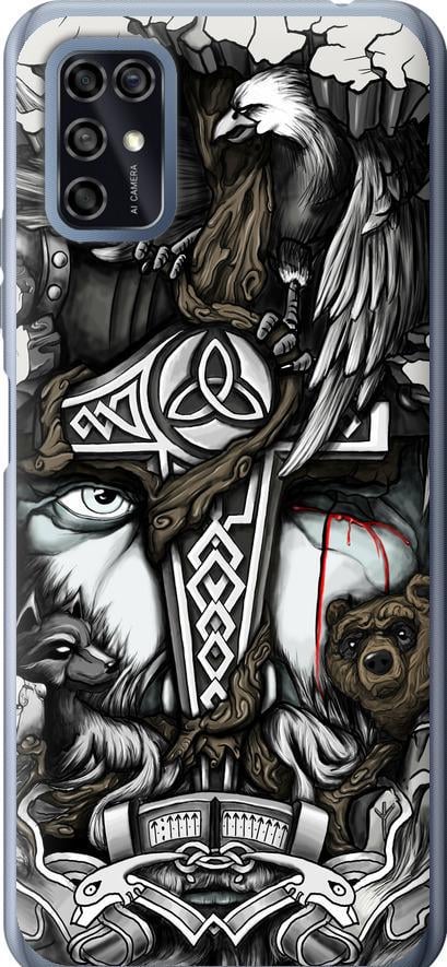 Чехол на ZTE Blade V2020 Smart Тату Викинг (4098u-2458-42517)