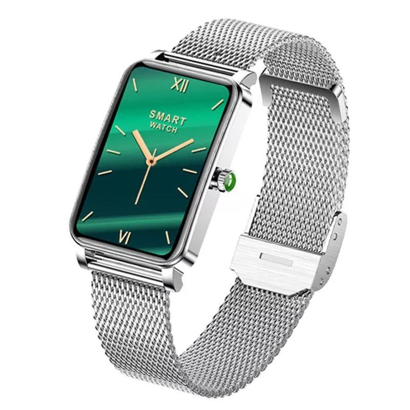 Смарт-годинник жіночий Bakeey ZX19 silver тонометр/пульсоксиметр