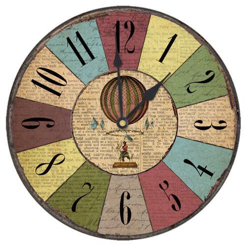 Часы настенные круглые Presentville Воздушный шар 36 см (CHR K 15M023)
