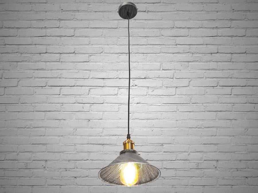 Светильник-подвес в стиле Лофт Черный/Серебряный (6855-210-BK-SV) Светильник-подвес в стиле Лофт Черный/Серебряный (6855-210-BK-SV)