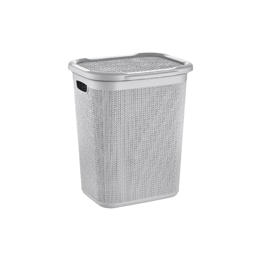Кошик для білизни Ucsan Plastik в'язаний з кришкою 50 л (M-079)