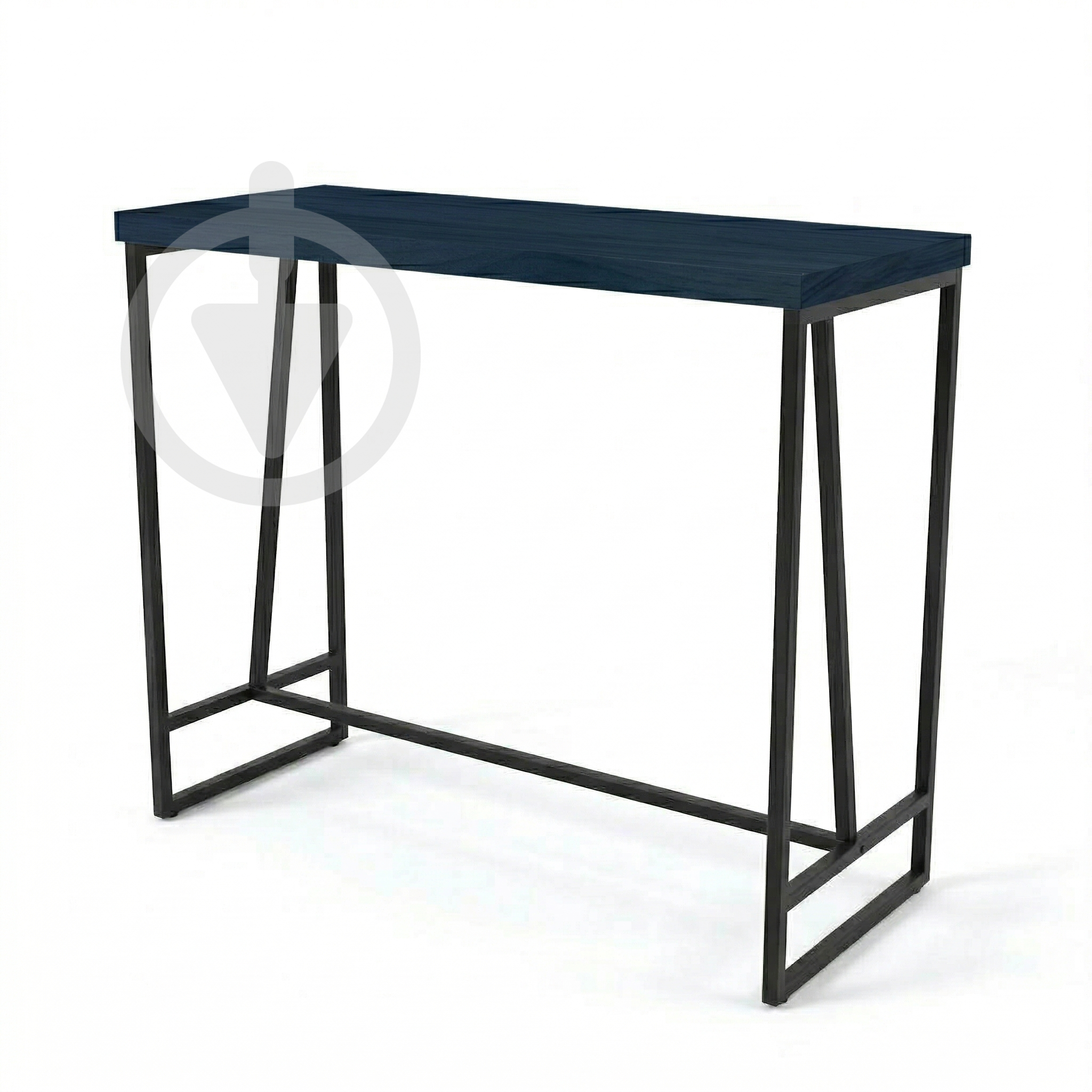 Барный стол AVVS Remond Лофт 1110х470 мм натуральное дерево 40 мм/металлический каркас Черный/Графит Барный стол AVVS Remond Лофт 1110х470 мм натуральное дерево 40 мм/металлический каркас Черный/Графит