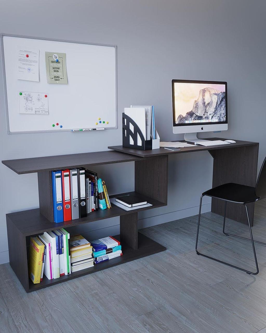 Письменный стол компьютерный для школьника 1200x766x500 мм Антрацит (578578)