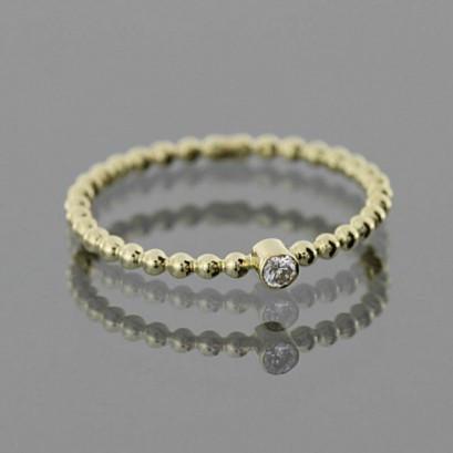 Кільце з жовтого золота з фіанітом (2248138391)