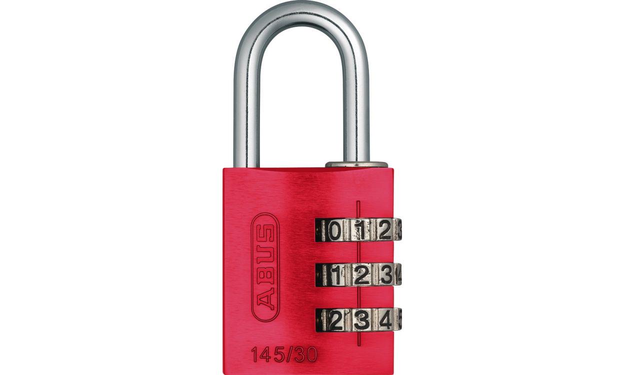 Замок навесной Abus 145/30 Combination Lock Red - фото 1